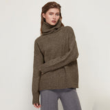 Women Autumn Winter Knitted Turtleneck Cashmere Sweater Female Spring Autumn Pullover Jumper Sweaters Casual Loose