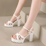 Breakj Sandals Women 2026 Spring And Summer New Thick-Soled Thick-Heeled Fashion