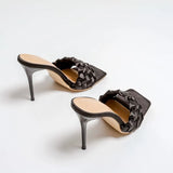 Women Sexy Super High Heel 11cm Weave Design Summer External Wear Large Size 42 Luxury Prom Lady Pumps Woman