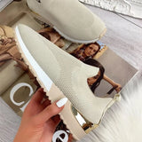 Shoes 2021 Fashion Mesh Platform Sneakers Socks Size 43 Woman Vulcanize Shoes Breathable Socofy Casual Flats Zapatos
