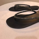 European Station In Summer New Fashion Flip-Flop Flip-Flops Flat Toe Outside Wearing Sandals And Slippers Size Sandals