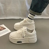 Womens Trainers Sneakers Mesh Platform Woman-shoes Running Breathable 2023 Casual Thick Sole Roses Fashion Spring Solid