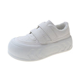Red Book Recommends Ugly Cute Bread, Small White Shoes, New Korean Version Of Muffin Shoes, Velcro Shoes, Sports And Leisure