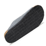 Summer New Men's Cow Suede Leather Mule Clogs Slippers High Quality Soft Cork Two Buckle Slides Footwear For