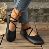 Breakj Soft Leather Soft Sole Single Shoes Women's 2024 Summer Shallow Foot Pedal Flat Casual Lazy