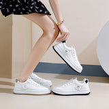 Breakj 2025 Spring Small White Shoes New Korean Ins Female Student Platform Increased Sports Board Shoes Casual Shoes Street Shot