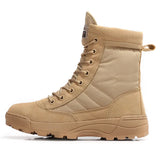 Winter Men Army Military Boots Special Force Tactical Desert Combat Ankle Boats Outdoor Leather Snow Hiking Boots Big