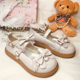 Girls Anime Cosplay Lolita Shoes Jk Platform Big Size 40 Japanese Anime Cat Paw Design Harujuku Kawaii Cute Women