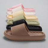 New Thick Platform Slippers for Women Summer Eva Soft Sole Non Slip Home Slides Woman Solid Thick Bottom Beach Flip