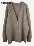 Women Autumn Winter Cashmere Sweater Cardigans Casual V Neck Batwing Long Sleeve Cardigans Female Elegant Chic
