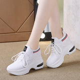 Breakj Womens Sneakers Women's Designer Shoes Tennis Female Woman Fashion Trainers Heels Summer Autumn PU Fabric Retro