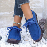 Casual Soft-Soled Sneakers 2025 New Comfortable Flat Bottom With Solid-Colored Mom Single