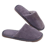 Fur Home Slippers Unisex Indoor Floor Plush Cotton Shoes Cute Candy Colors Women Slippers With Soft Non-slip Bottom