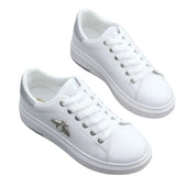 Women Casual Shoes 2022 New Women Sneakers Fashion Breathable PU Leather Platform White Women Shoes Soft Footwears