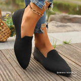 Breakj Tip Flying Flat Sole Single Shoes Women's Foot Pedal Shallow Breathable Four-Season Work