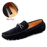 Men Casual Shoes Fashion Male Shoes Cow Suede Leather Men Loafers leisure Moccasins Slip On Men's Driving Shoes Size