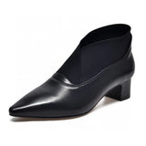 High Heels Women's Shoes 2023 Autumn And Winter New Deep-Mouth Single Shoes Minority Personality Loose