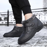 Men Winter Rain Boots Warm Snow Boots Non-Slip Men Rain Shoes Waterproof Rain Boots Men's Water Boots Rubber Work