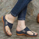 Breakj Women's Fish Mouth Heel Shoes Large Size Women's Shoes Embroidered Slippers Women's