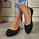 Breakj Fashion Large Size Round Head Shallow Mouth New Casual One Foot Pedal Single Shoe