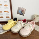 Breakj Training Shoes Female Small White Shoes Autumn New Versatile Thick Sole Heighten Comfortable Outside Wear Small Red Book Same