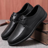 Leather Men Casual Shoes Luxury Brand Formal Business Mens Loafers Moccasins Breathable Slip on Male Driving Shoes
