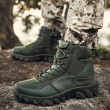 Breakj Men's Shoes Outdoor Work Boots Climbing Boots Autumn And Winter High Help Wear And Anti-Slip Hiking Cross-Country