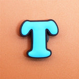 PVC Capital English Letters Shoe Charms Shoes Accessories Croc Shoe Buckle Decorations Ormaments fit JIBZ Party Kid's