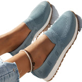 Breakj Size Fly Woven Single Shoes Women's Spring 2024 New Mesh Cloth Breathable Pedal Women's Casual Knit