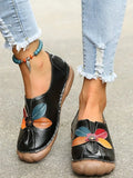 Shoes 2021 Fashion Size 43 Flowers Retro Loafers Women Non Slip Flats Casual Shoes Women Vintage Shoes Zapatos