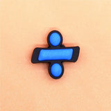 PVC Two Digital Fonts Shoe Charms Shoes Accessories Croc Shoe Buckle Decorations Shoe Ormaments fit JIBZ Party Kid's