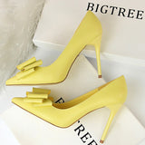 Shoes Bow Woman Pumps Sexy High Heels Shoes Women Stiletto Casual Women Heels Office Shoes Women Basic Pump Ladies