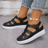 Breakj Sandals Women 2024 Summer Plus Size Velcro Women's Casual