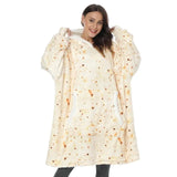 Blanket Men Women Giant Oversize Hoodie Sweatshirt Sweat Hooded Winter Bathrobe Blanket Sherpa Fleece