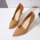 Size 35-44 Shoes Woman High Heels Pumps 8cm Tacones Pointed Toe Stilettos Talon Femme Sexy Ladies Wedding