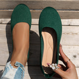 Breakj Size Single Shoe Female Spring Autumn New Style Round Head Cover Foot Lazy Person One Foot Pedal Casual Single Shoe