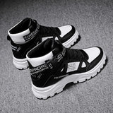 New Fashion Boots Men's High Top British Style Trendy Versatile Korean Sports Casuals Breathable Mid-Top Workwear