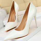 Shoes Patent Leather Shoes Woman Pumps High Heels Stiletto Heels 10.5 Cm Red Wedding Shoes Bridal Shoes Women Heels