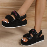 Sandals 2022 Summer New Fashion Platform Shoes Outdoor Lightweight Casual Flat Beach Shoes Comfortable Women's