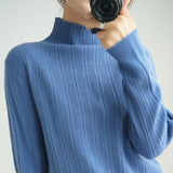 Sweater 2020 New Female Turtleneck Long-sleeved Knitted Pullover Jumper Pull Femme Clothes Loose Designer Winter