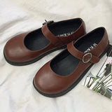 shoes women Japanese School Students Uniform Shoes Uwabaki JK Round Toe Buckle Trap Women Girls Lolita Cosplay JK