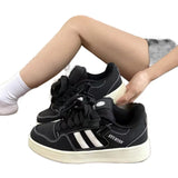 Breakj New Board Shoes Female Platform Solid Color Campus Wind Small White Shoes Funds Multi-Color Fashion Light Regular