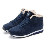 Boots Men 2019 new Warm Fur Flock Casual Boots Leather Ankle Boots Men Winter Shoes Men Winter Sneakers plus size