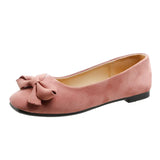 Breakj Red Casual Large-Size Bow Bean Bean Shoes 2025 New Women's Shoes Korean Version Of Shallow One-Legged Lazy Shoes Single