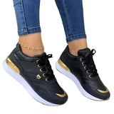 Breakj Large-Size Sneakers 2025 Autumn And Winter Before The Lace Lattice Thick-Soled Women's