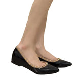 Breakj 5Cm High Rivet Tip Light-Mouthed Single-Shoe Women 2025 Summer New One-Legged Stubble Shoes Boat