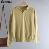 spring autumn thin oversize sweater pullovers Women basic loose square neck cashmere sweater female knit