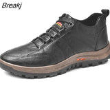 Men Breathable Loafers Slip on Moccasins Driving Casual Business Leather Work Sneakers Shoes Italian Style Male Footwear