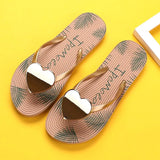 Women Metal Decoration Flip Flops Female Summer Causal Flats Ladies Comfortbale Beach Slides Women's Open Toe