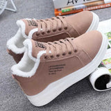 2024 Cotton Shoes Women's Velvet Sports Flat Heels 2023 New Snow Boots Warm Student Casual